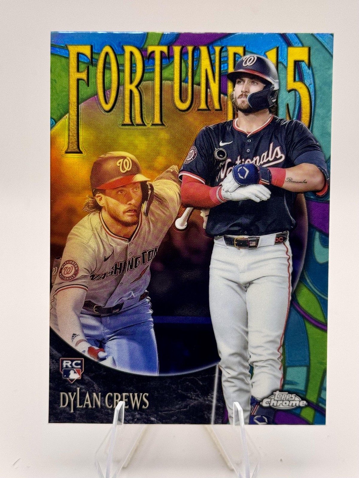 2025 Topps Chrome #F15-11 Dylan Crews Fortune 15