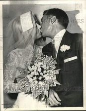 Press Photo Audrey Totter married Dr. Leo Fred in Westwood, California