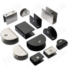 Semi-Circular/Square Clip Stainless Steel Gla...