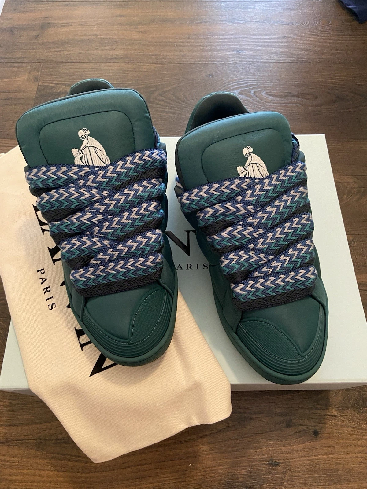 Lanvin — Lanvin Paris Forest Green Sneakers Size 43