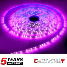 16.4FT LED UV Black Light Strips 12V Flexible Blacklight 300 LEDs Party Lighting