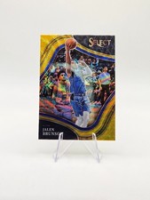 Jalen Brunson 2021-22 Panini Select Courtside Asia Gold Wave SP #224 Mavericks