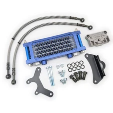 Pitbike YX140 Lifan ZS190 ZS212 Piranha Blue Oil Cooler Kit