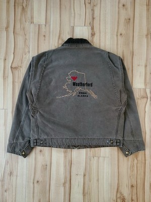 Vintage 90s J43 CHT Brown Carhartt Detroit Jacket Size L
