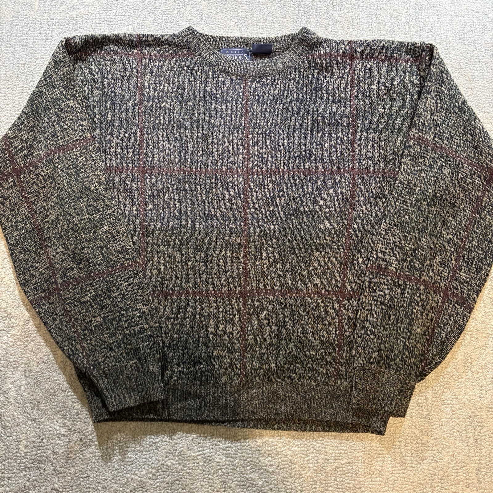 Vintage 90s Basic Editions Pullover Knit Sweater … - image 1