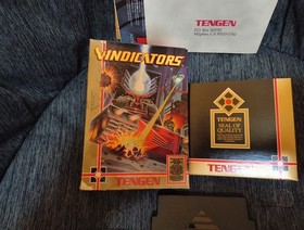 Vindicators Tengen Nintendo NES CIB Complete W/ Manual + Inserts + Poster