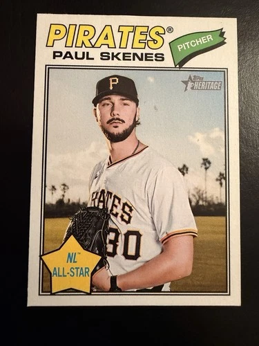 PAUL SKENES - 2026 Topps Heritage All Star Image Variation SP #33 Pirates!!