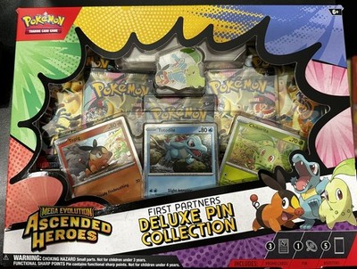 Pokemon TCG Ascended Heroes First Partner Deluxe Pin Collection Box Sealed New