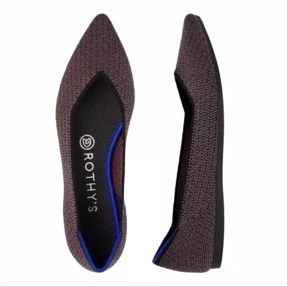Rothy’s Pepper Pinstripe Points Nordstrom exclusive size 6.5