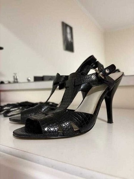 Women Nine West Heels Black 38 #1GMD