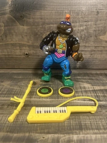 Vintage TMNT Punker Don Complete Excellent Condition Figure And Accessories