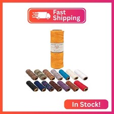 Craft County 100 Hemp Cord Spools   205 ft 62.5m Crafting Cord with a Polishe