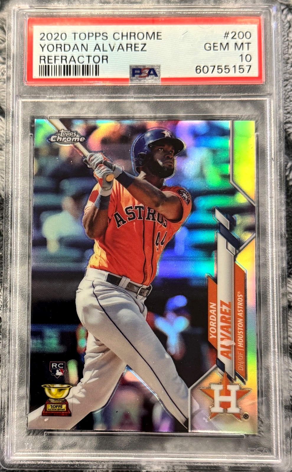 2020 Topps Chrome - Yordan Alvarez #200 Refractor (RC) PSA 10 GEM Rookie Card