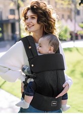 New Safotad Black baby carrier Lumbar Support Reversible Ergonomic