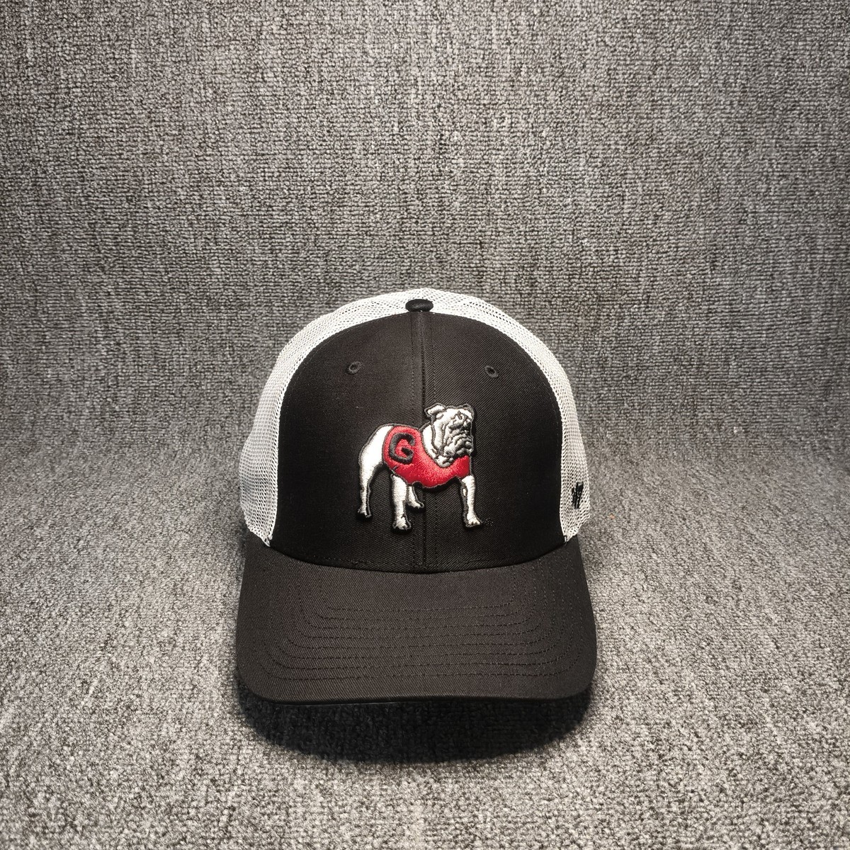 47 Brand Georgia Bulldogs NCAA Trucker Hat Snapback Cap Black White