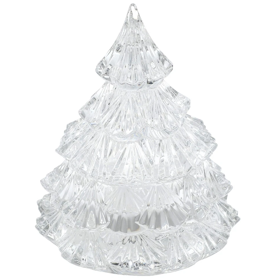 Estatuilla pequeña de árbol de Navidad de cristal Marquis by Waterford de 6,5′′ nueva en caja Foto 3 de 4