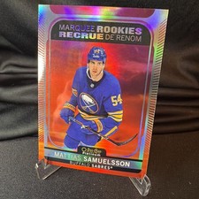 2021-22 O-Pee-Chee Platinum - Marquee Rookies Mattias Samuelsson Sunset Sabres