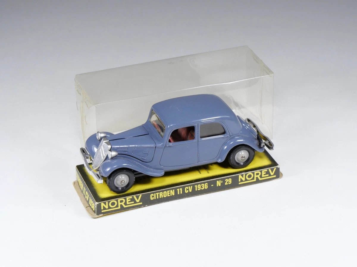 NOREV 1/43 - Citroën 11cv 1936 - Gris Clair - Miniature De Collection Boîte Rare