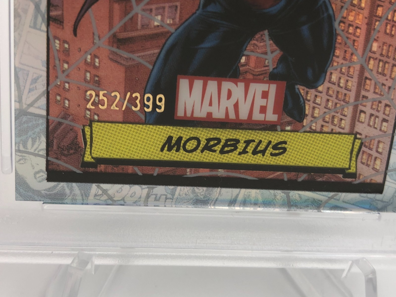 2025 TOPPS CHROME MARVEL Card MORBIUS #106 SPIDERWEB REFRACTOR/399 PSA GEM MT 10 view 4