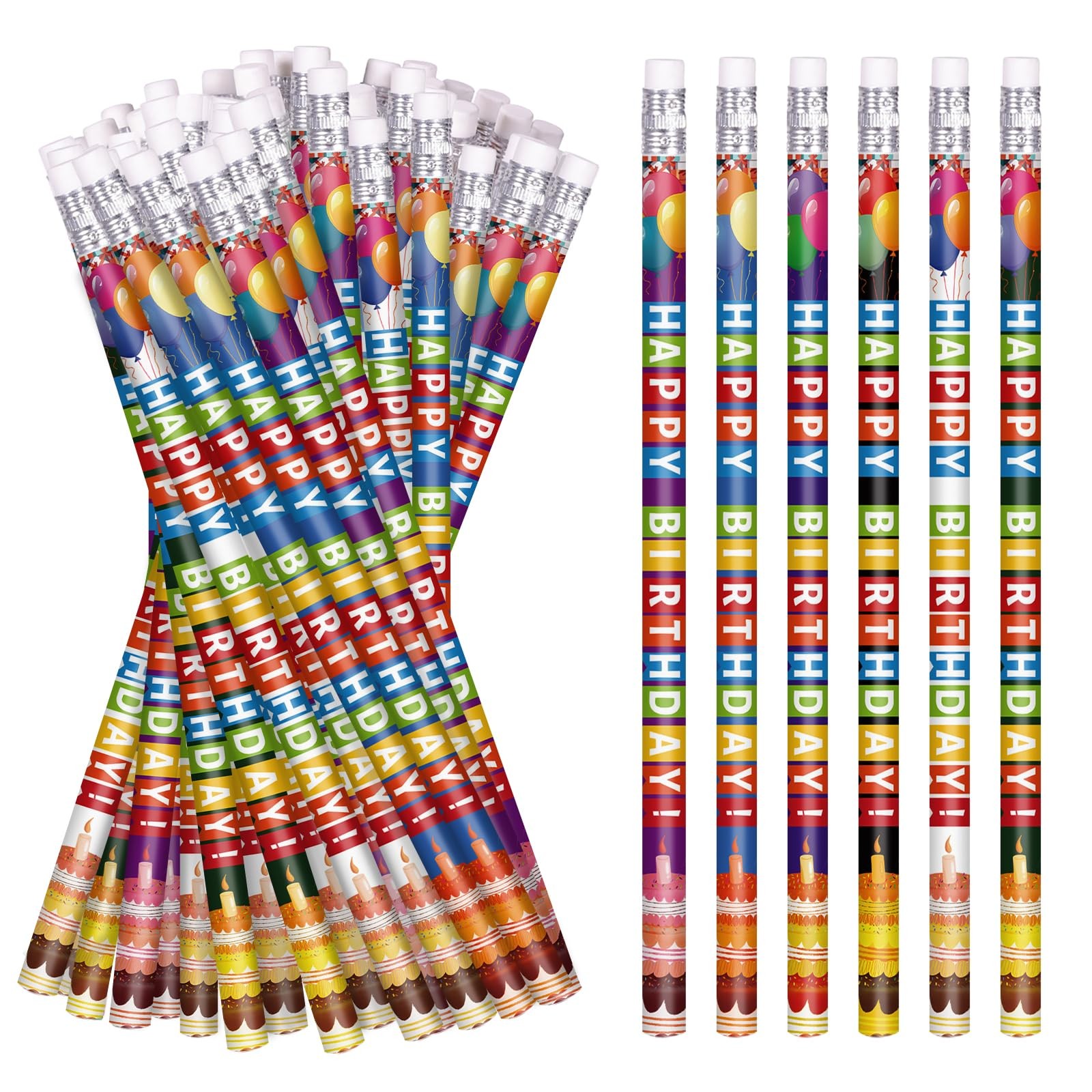 S For Students Happy Birthday Pencil Bulk Colorful Wood Pencil...