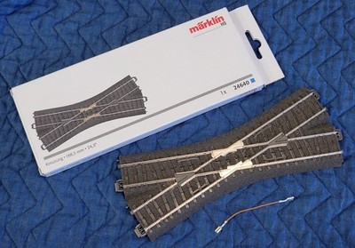 Märklin 24640 C Track Crossing Piece 24.3 Degrees New in Box Ships fast from US!