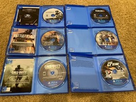 Sony PS4 PlayStation 4 Slim 500GB Black Console Bundle W/Cords & Games - Tested!