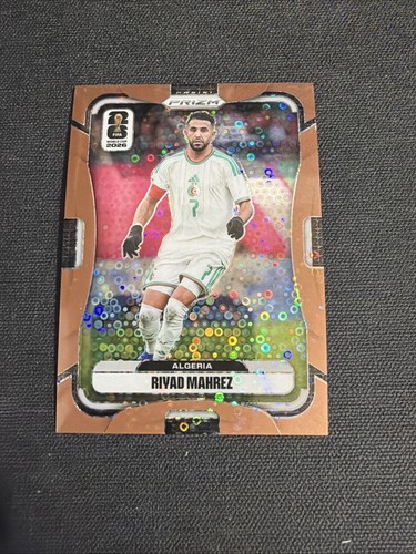 2026 Panini Prizm FIFA World Cup Riyad Mahrez Bronze Disco 124 /175 Algeria
