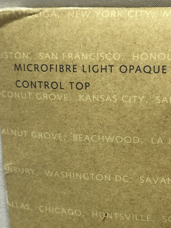 Ann Taylor Pantyhose Size Small Bark Color Sheer Control Top with Lycra NEW - Imagem 3 de 4