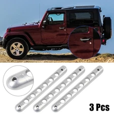 3 Pcs Car Door Handle Insert Trim Covers for Jeep Wrangler 2-Door 2007-2018 