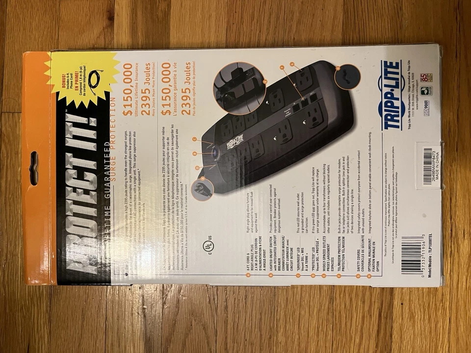Tripp Lite Protect It 10 Outlet Surge Protector New - Image 2 of 2