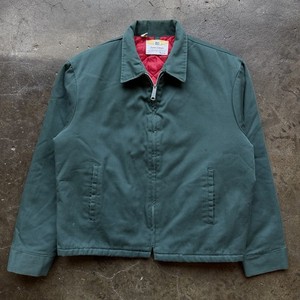 True VTG 50s / 60s JC Penney Big Mac Green Zip Up Fleece Lined Work Jacket Large