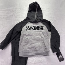 Under Armour Boy UA Size 4 Hoodie/Jogger Set Youth Grey