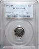1972d Roosevelt dime PCGS MS64