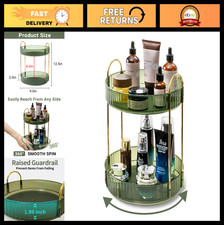 360  Rotating Makeup Organizer - 2 Tier Large Capacity Skincare  Perfume Holder