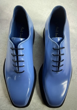 PAUL SMITH MEN'S SHOE NICK BLUE. SIZE: 8, MADE FROM: 100% CALF LEATHER UPPER/RUB