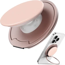 for Magsafe Phone Grip — 3000G Magnetic Hold, Soft Silicone Comfort, Metal Plate