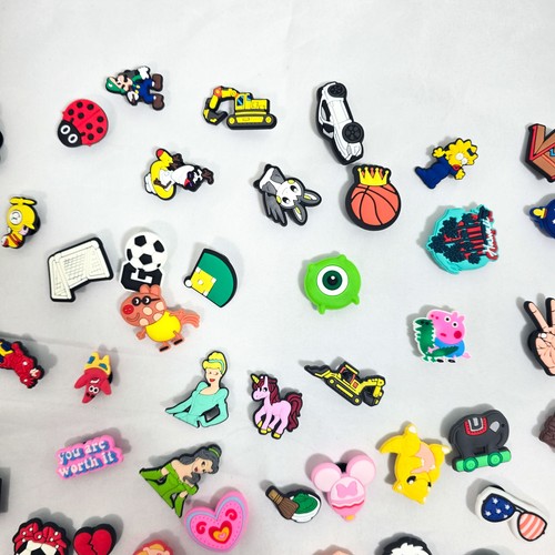 96Pcs Random Bulk Shoe Charms Fit for Croc Clog Sandals Decoration Party Favors - Picture 3 of 11