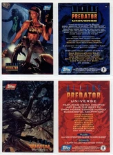 Aliens Predator Universe promo card lot - 2 cards [Topps 1993]