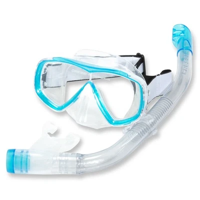 Cressi Schnorchelset Estrella VIP Junior - aqua für Kinder (7-10 Jahre)