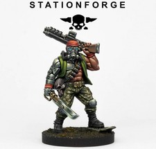 Jungle Fighter Officer Grimdark 3D Printed Miniatures Station Forge 16k