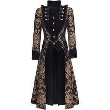 Women's Renaissance Gothic Pirate Steampunk Victorian Tailcoat Coat Jacket