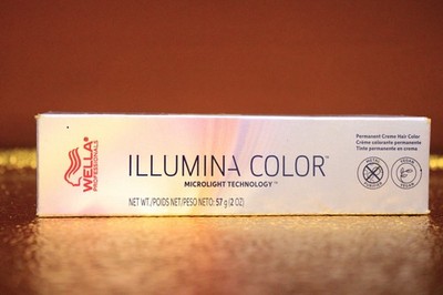Wella Illumina Permanent Hair Color 8/36-8/GV Light Blonde Gold Violet 2 oz 1Z