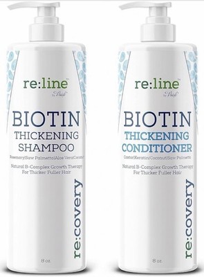 Re:line Biotin Thickening Shampoo & Conditioner Hair Growth Set 8 oz