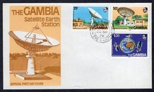 ABUKO SATELLITE STAZIONE TERRA TELECOMUNICAZIONI 1979 GAMBIA FDC