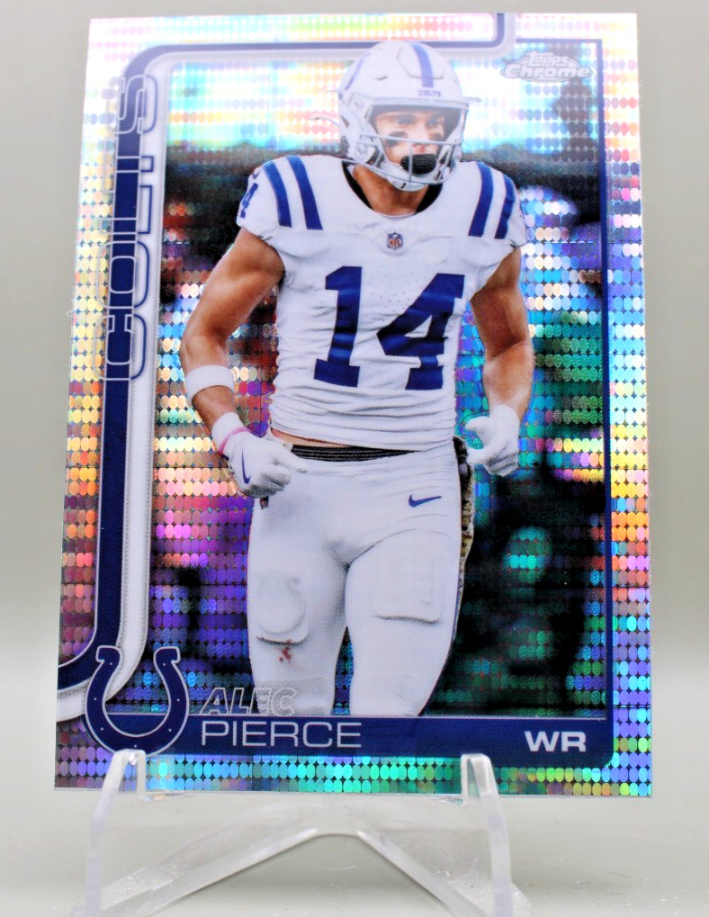 2025 Topps Chrome - Alec Pierce #125 Pulsar Refractor Colts