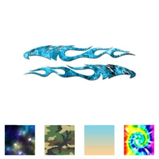 Set of Eagle Flames - Vinyl Decal Sticker - Multiple Patterns & Sizes - ebn247