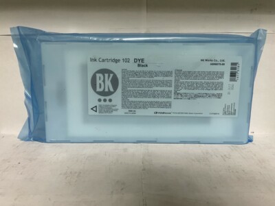 New Genuine Seiko Epson Corporation 500ml Ink Cartridge 102 DYE Black BAG