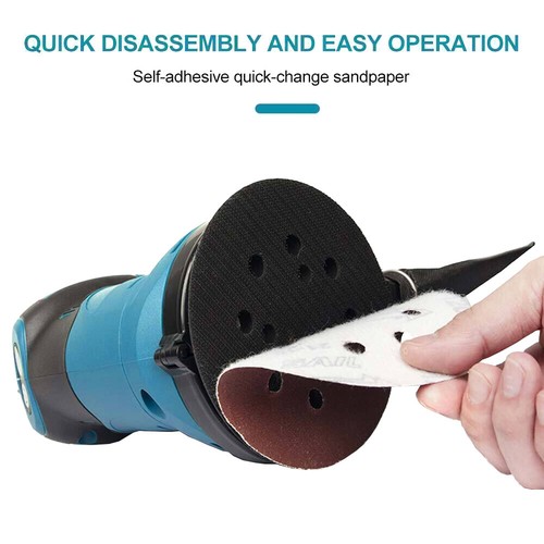 1x For Makita Cordless Random Orbital Sander 18V Li-ion 5"Dust Bag Discs Machine - Picture 8 of 13