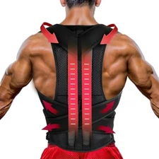 Women Men Back Posture Magnetic Shoulder Corrector Support Brace Belt Therapy