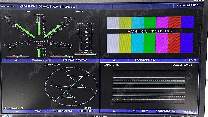 Monitor vectorial Harris Videotek VTM-4100 PKG forma de onda Opt 10 SD/HD A3-OPT-2 ACV-2 Foto 3 de 4